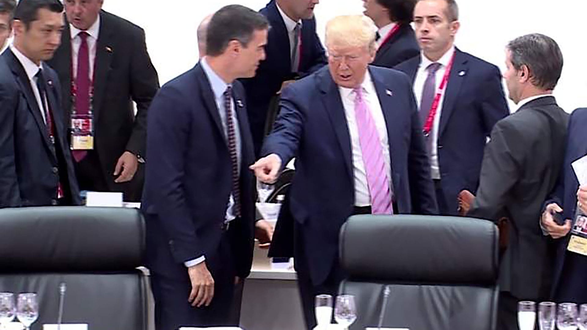 Donald Trump y Pedro Sánchez. Foto de archivo.