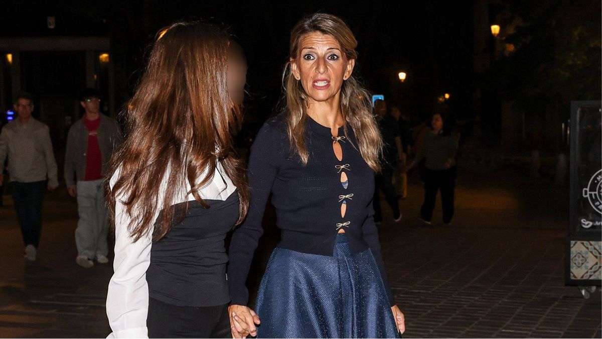 Ministra de Trabajo, Yolanda Díaz con su hija.