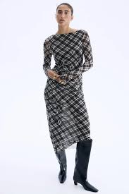 Vestido de cuadros de H&M