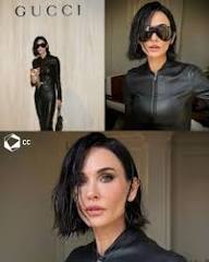 Demi Moore en el desfile de Gucci.