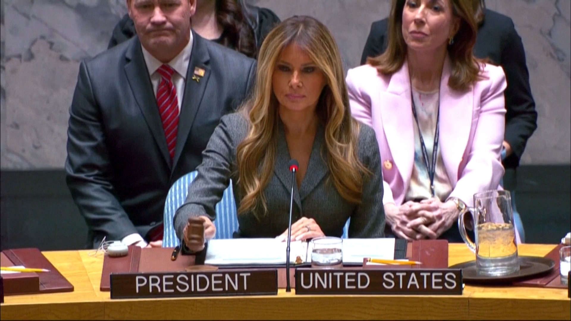 Melania Trump, en la ONU. 