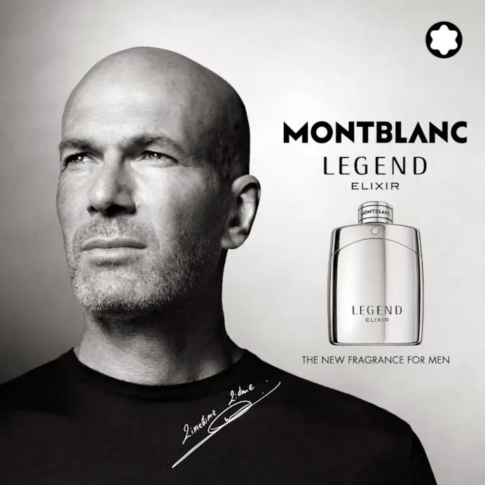 Zinedine Zidane, imagen de Montblanc Legend Elixir