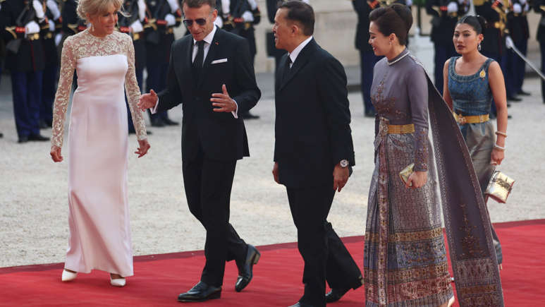 Visita oficial de los reyes de Tailandia a Francia.