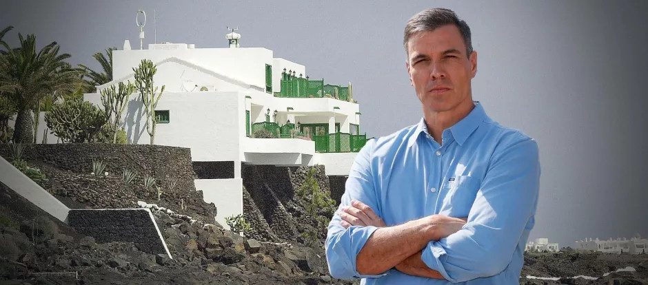 Pedro Sánchez en su residencia de vacaciones, La Mareta.