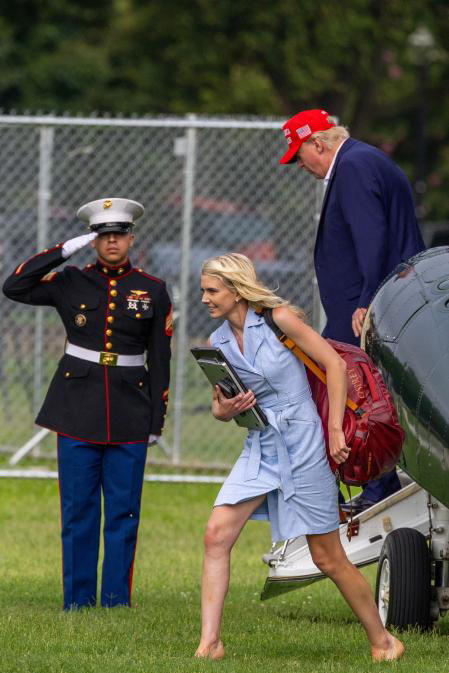 Donald Trump y Natalie Harp