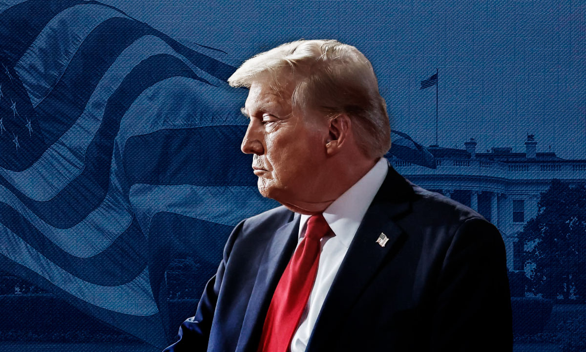 Donald Trump, con su nuevo color de cabello.